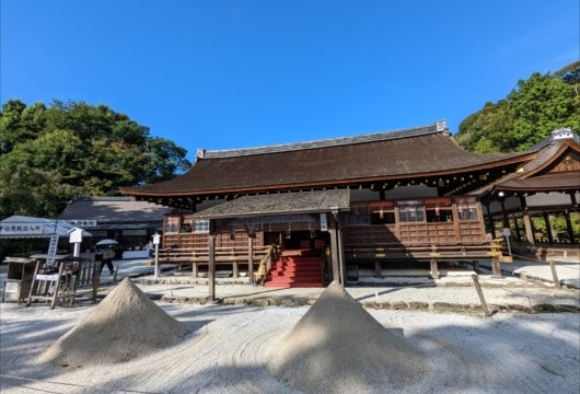 京都上賀茂神社立砂
