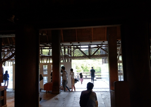 工事中の清水寺の舞台