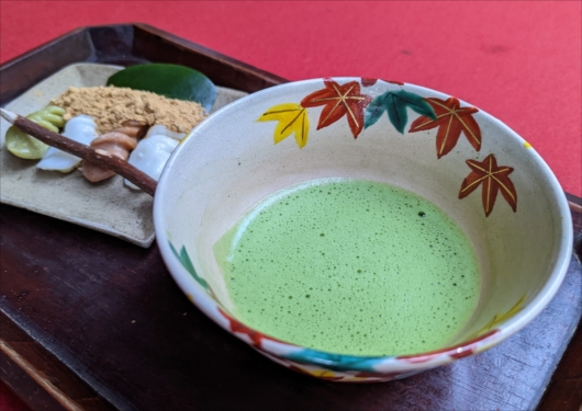 平野屋の志んこと抹茶
