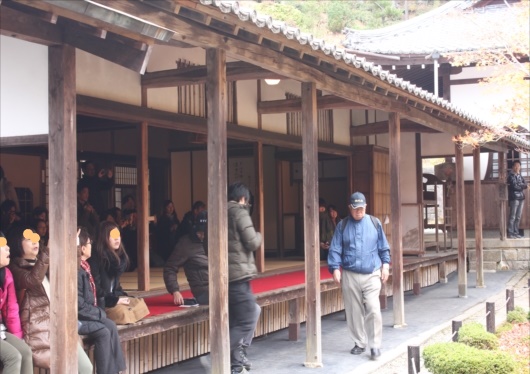 圓光寺の庭園前