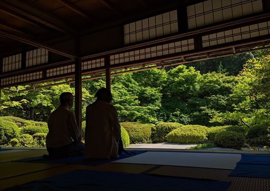 詩仙堂の庭園(新緑)