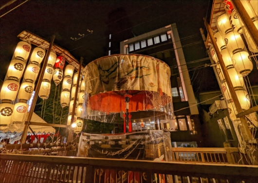 京都祇園祭宵山の綾傘鉾