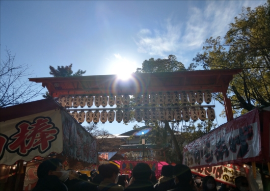 八坂神社の屋台(初詣)