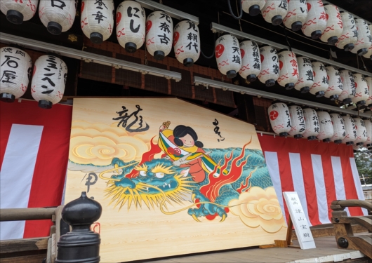 八坂神社の大絵馬(辰)
