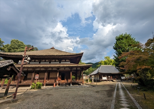 法界寺の阿弥陀堂と薬師堂